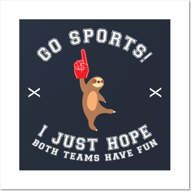 Go sports! I just hope both teams have fun Wall Art by Bomdesignz